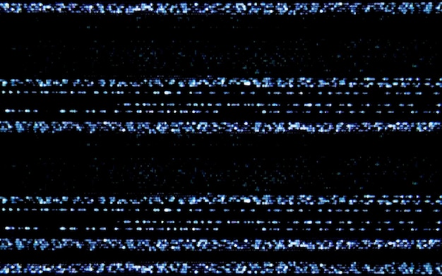 Glitch or static noise texture with white stripes and blue colored pixels No signal 404 error Abstract background Glitch Screen Effect Background Overlay Digital Pixel Dots Noise Glitch Error