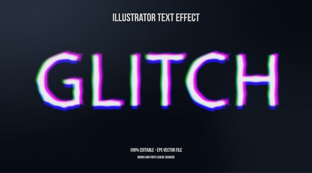 Glitch technology text effect