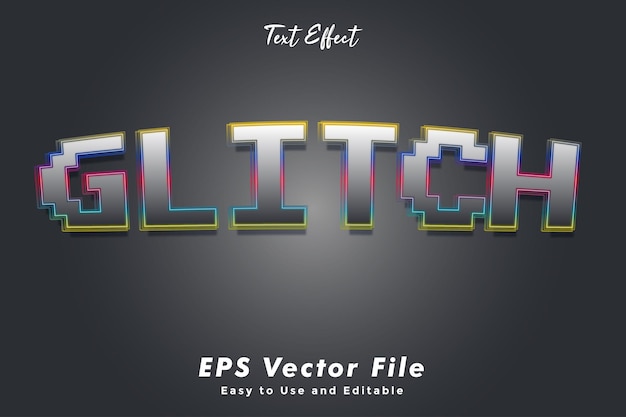 Vector glitch-teksteffect