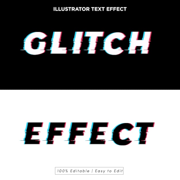 Glitch teksteffect