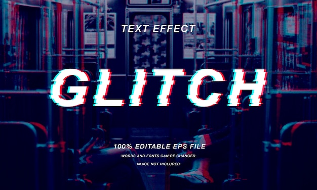 Vector glitch-teksteffect