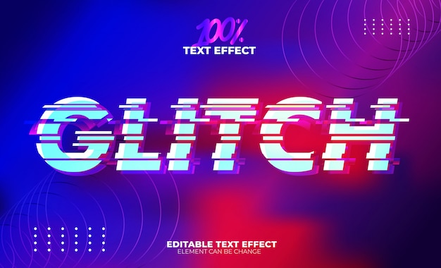 Glitch text effect