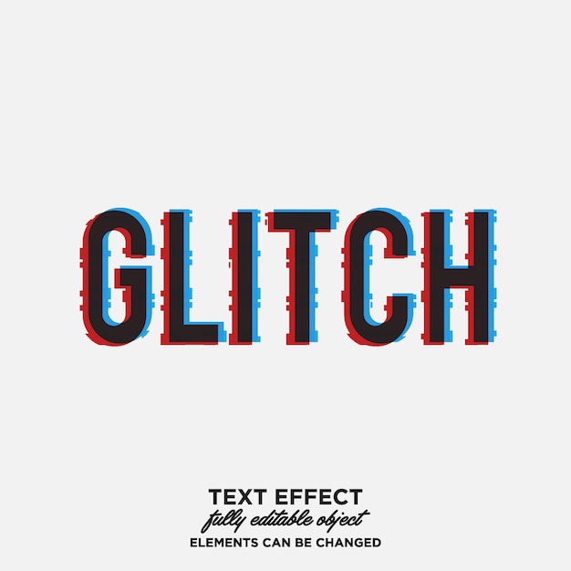 Glitch text effect