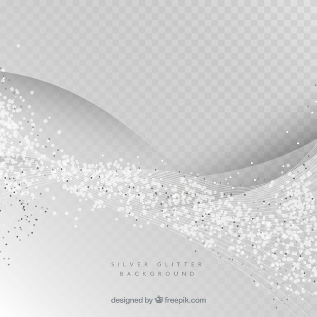 Vector glitter background in silver color