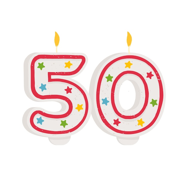 Glitter numero 50 candela di compleanno topper per torta di buon compleanno