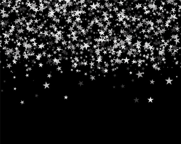 Vector glitter pattern made of stars