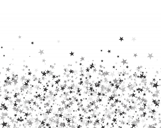 Vector glitter pattern made of stars