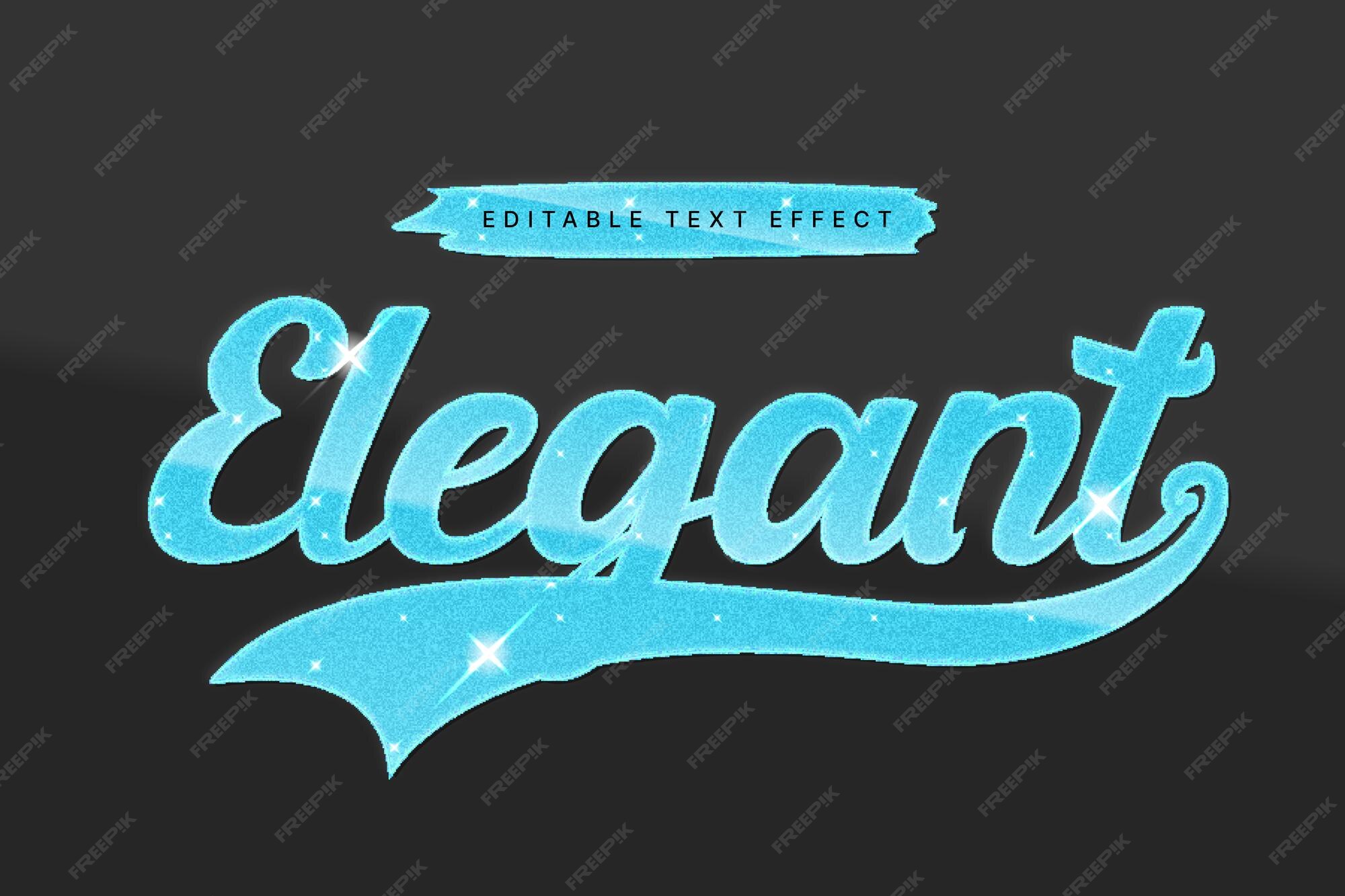 Premium Vector Glitter text effect generator