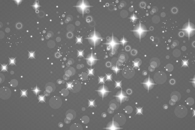 Glittering particles of fairy dust Magic concept Abstract festive background Christmas background