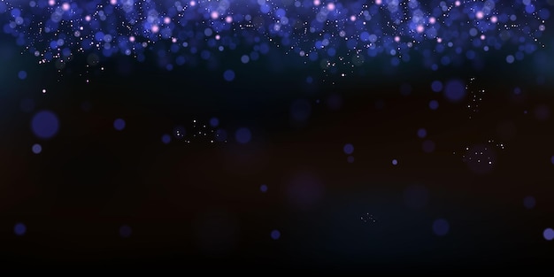 妖精のほこりのきらびやかな粒子。魔法の概念。抽象的なお祭りの背景。クリスマスの背景。スペースの背景。