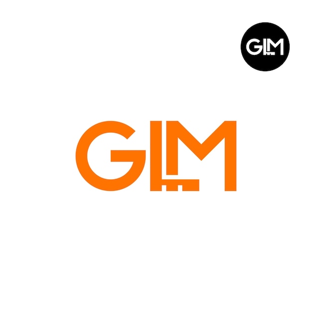 Vector glm logo letter monogram design