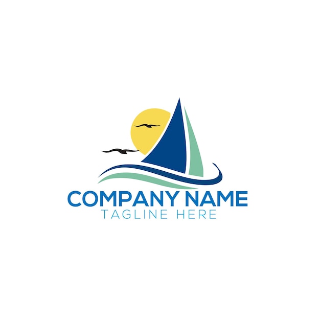 global boat logo wind zee reizen cruise zeilboot strand