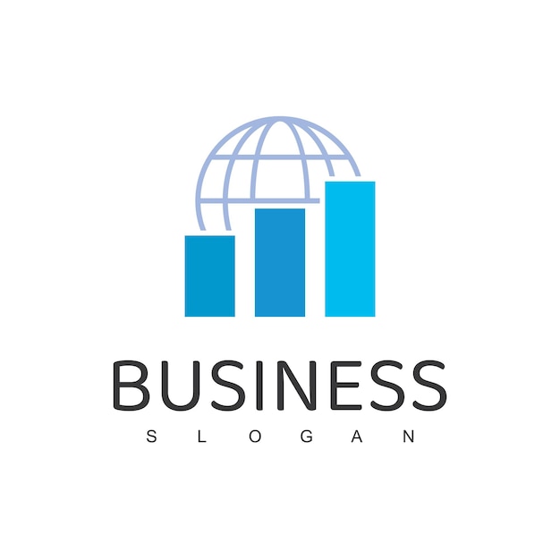 Шаблон дизайна логотипа глобального бизнеса