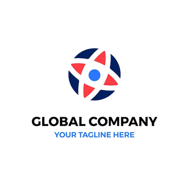 Vettore logo della global compass