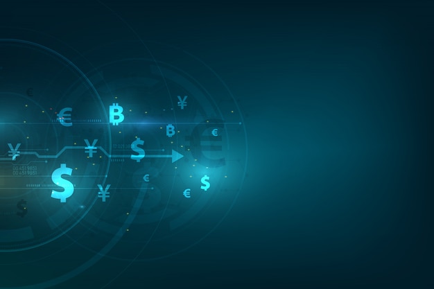 Vector global currency background