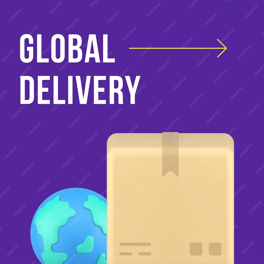 Premium Vector Global delivery express logistic shipment service