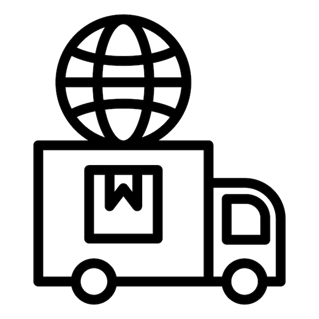 Global Delivery Icon Style