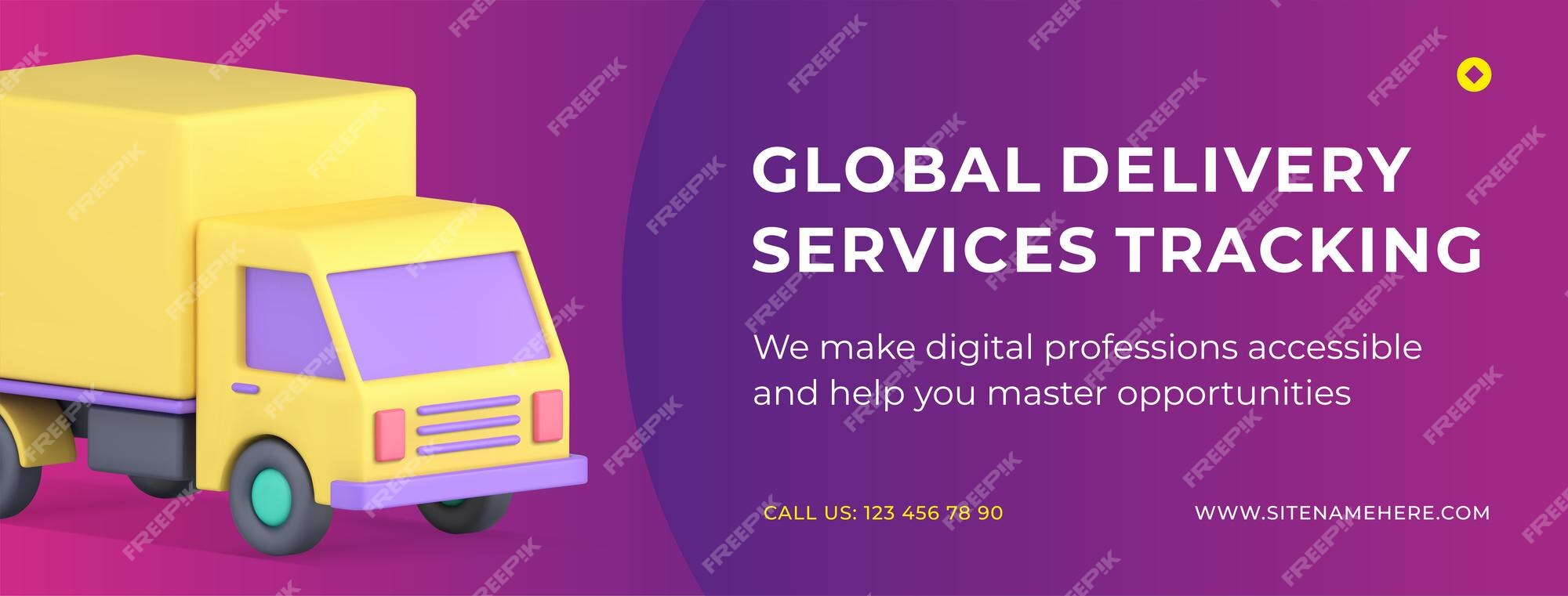 Delivery global tracking system service online Vector Image