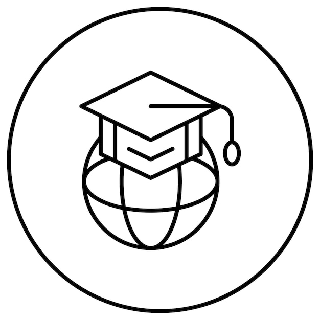 Global Education icon vector afbeelding Kan worden gebruikt voor Online Education