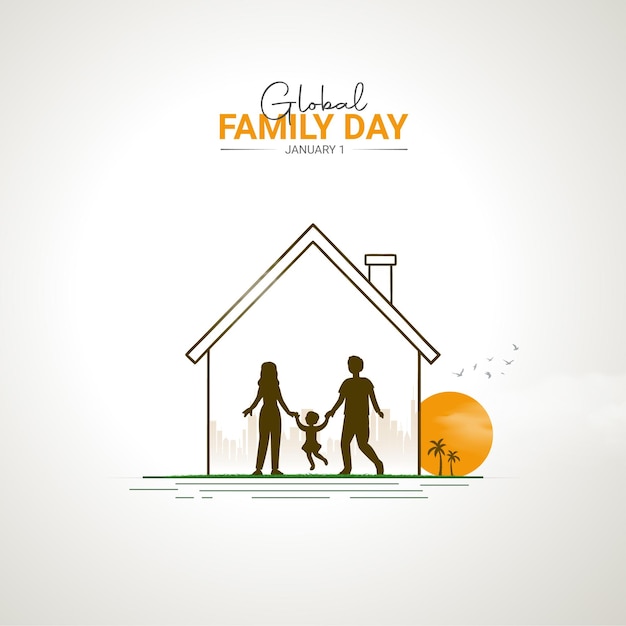 global family day global family day creative concept design For Social Media post Family Day