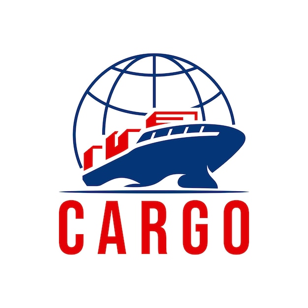 Premium Vector | Global freight transportation logo design ...