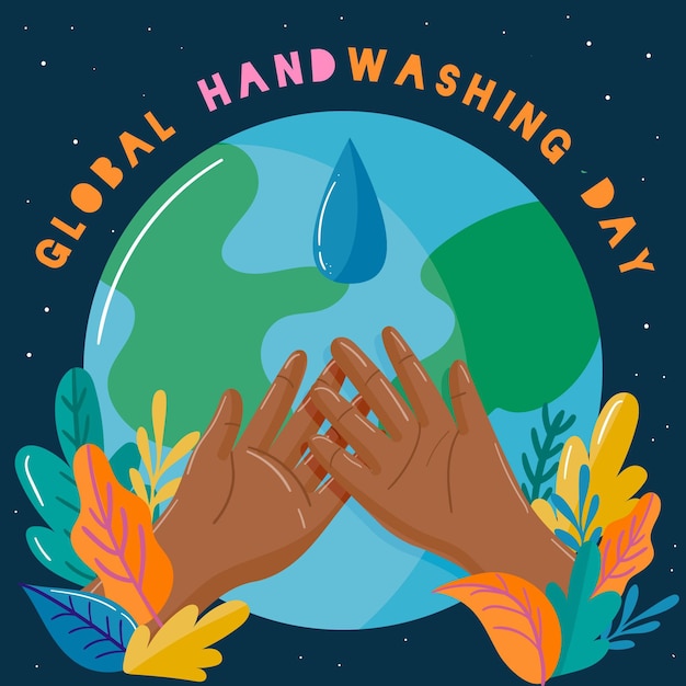 Global handwashing day concept