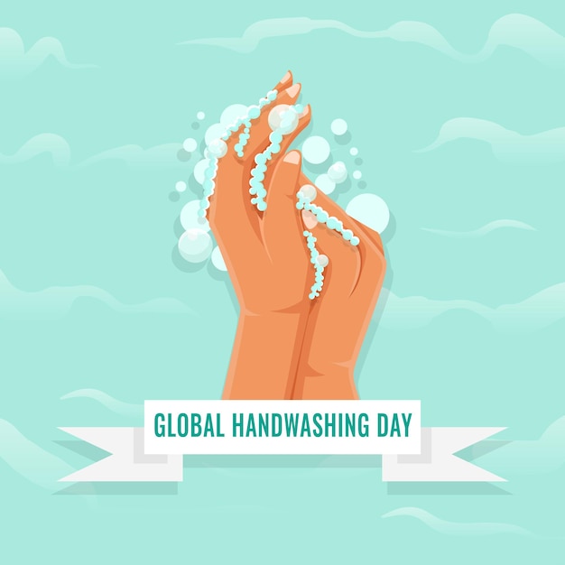 Global handwashing day concept