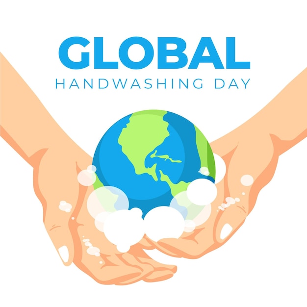 Vector global handwashing day illustration design