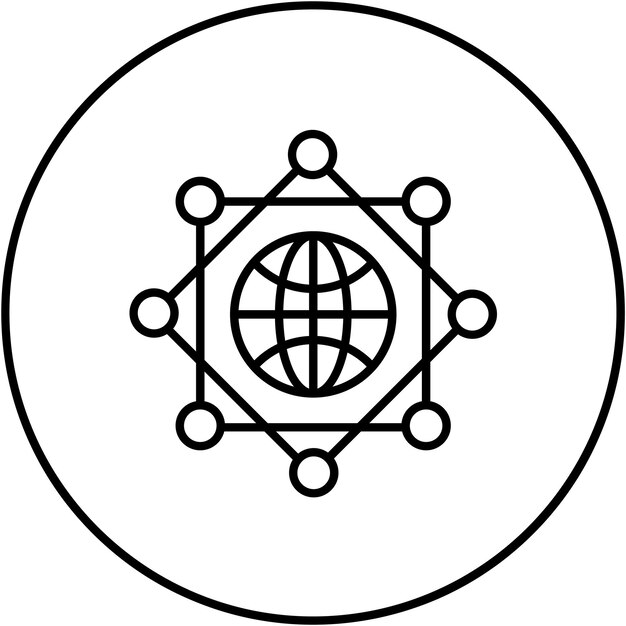 Global Infrastructure icon vector image Can be used for Data Analytics