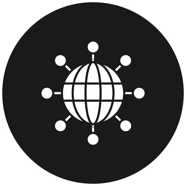 Икона глобального вектора инфраструктуры может быть использована для набора икон аналитики данных