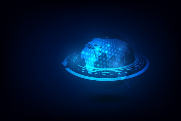 global international blockchain background
