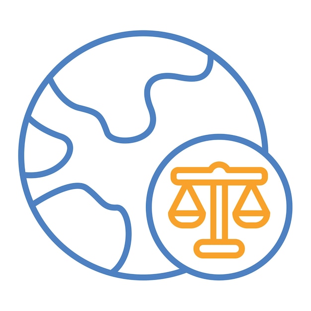 Vector global laws icon