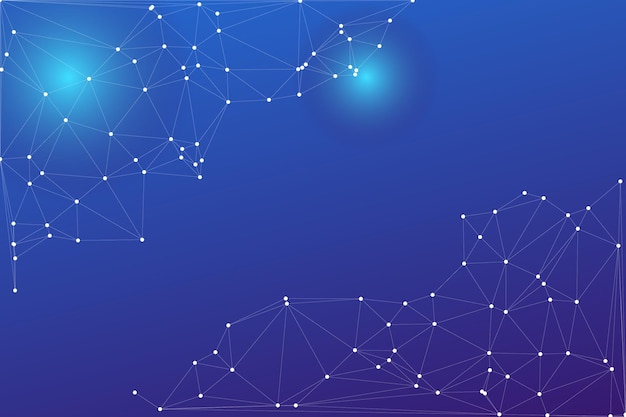 배너 디자인을 위한 글로벌 네트워크 연결 배경, 연결점과 선이 있는 추상 라인 배경, 네트워크 연결점 다각형, 소셜 네트워크 통신, 인터넷 기술