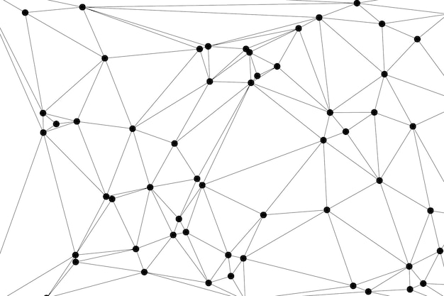 Global network connection background for banner design Abstract line background with connecting dots and lines Network Connecting dot polygon Social network communication Internet technology