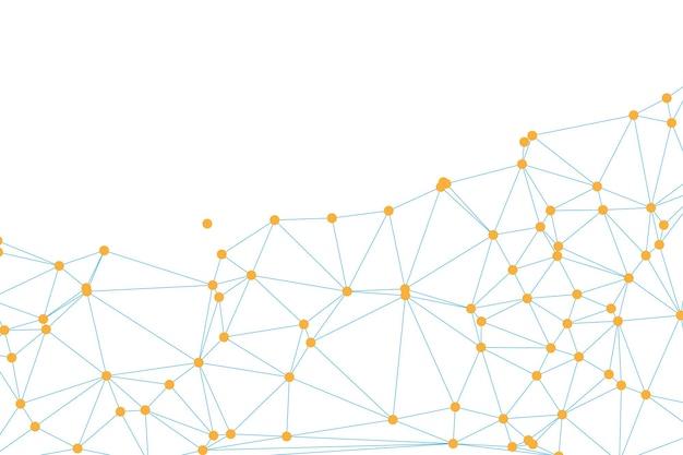 Global network connection background for banner design Abstract line background with connecting dots and lines Network Connecting dot polygon Social network communication Internet technology