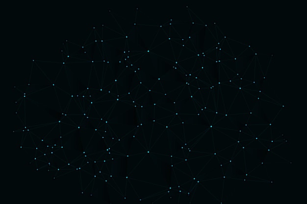 Global network connection background for banner design Abstract line background with connecting dots and lines Network Connecting dot polygon Social network communication Internet technology