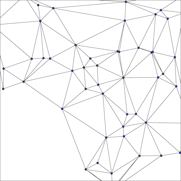 Global network connection background for banner design Abstract line background with connecting dots and lines Network Connecting dot polygon Social network communication Internet technology