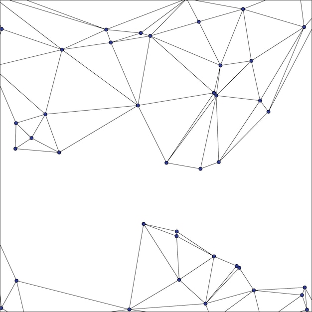 Global network connection background for banner design Abstract line background with connecting dots and lines Network Connecting dot polygon Social network communication Internet technology