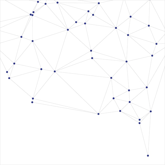 Global network connection background for banner design Abstract line background with connecting dots and lines Network Connecting dot polygon Social network communication Internet technology