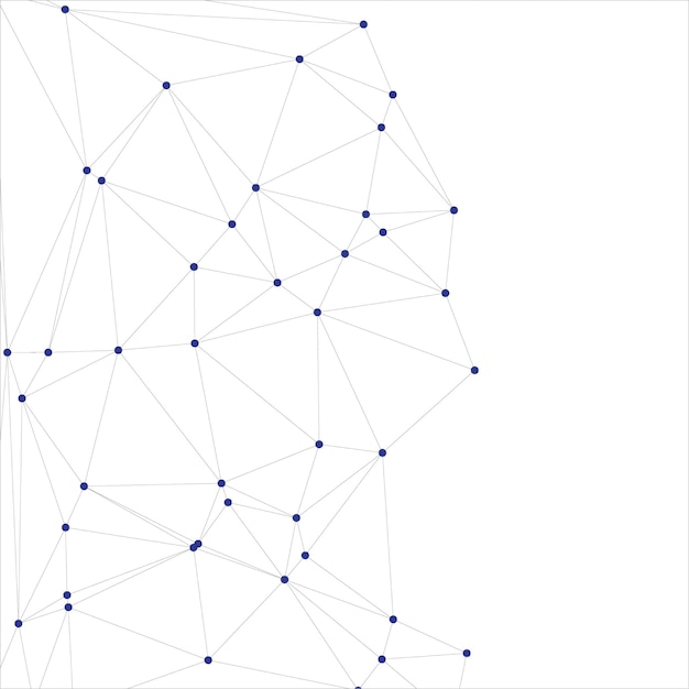 Global network connection background for banner design Abstract line background with connecting dots and lines Network Connecting dot polygon Social network communication Internet technology