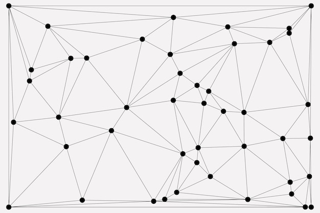 Global network connection background for banner design Abstract line background with connecting dots and lines Network Connecting dot polygon Social network communication Internet technology