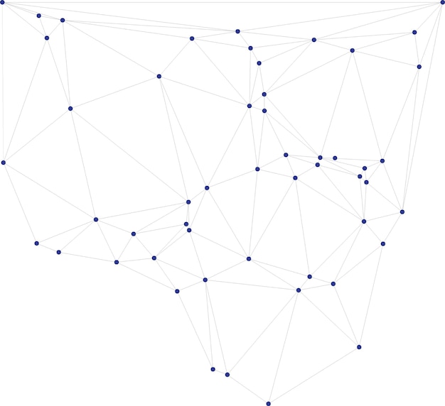 Global network connection background for banner design Abstract line background with connecting dots and lines Network Connecting dot polygon Social network communication Internet technology