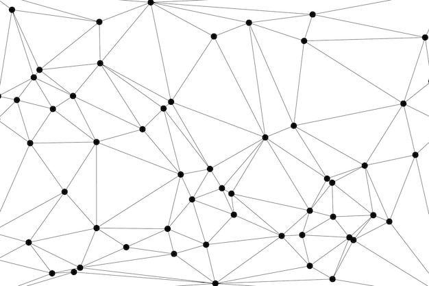 Global network connection background for banner design Abstract line background with connecting dots and lines Network Connecting dot polygon Social network communication Internet technology