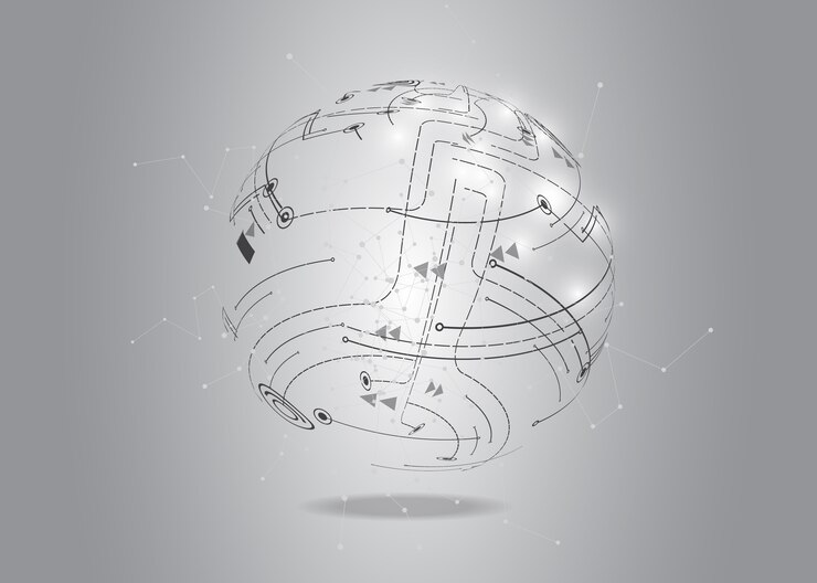 Vector global network connection.
