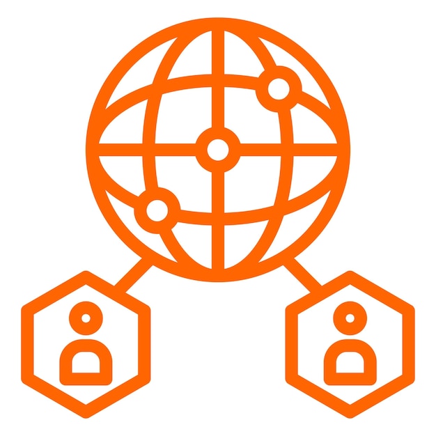 Global network icon style