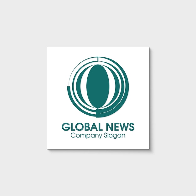 Global news logo template