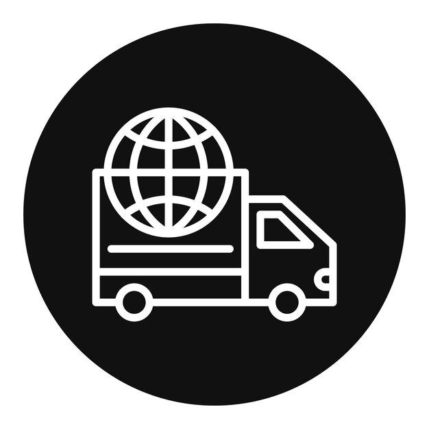 Vector global shipping icon vector image can be used for product management