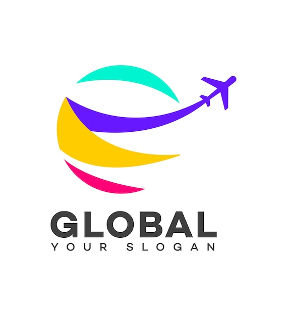 global travel logo Icon Brand Identity Sign Symbol