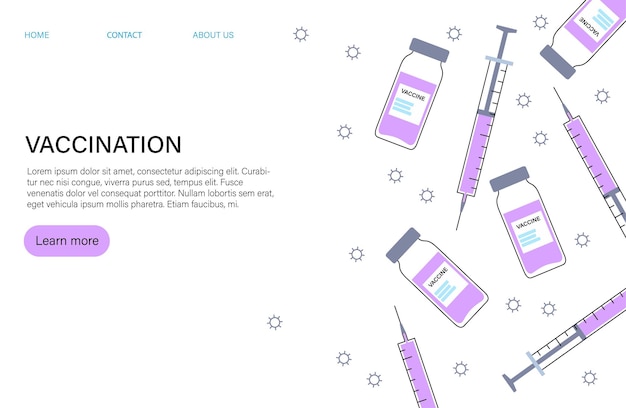 Vector global vaccination concept