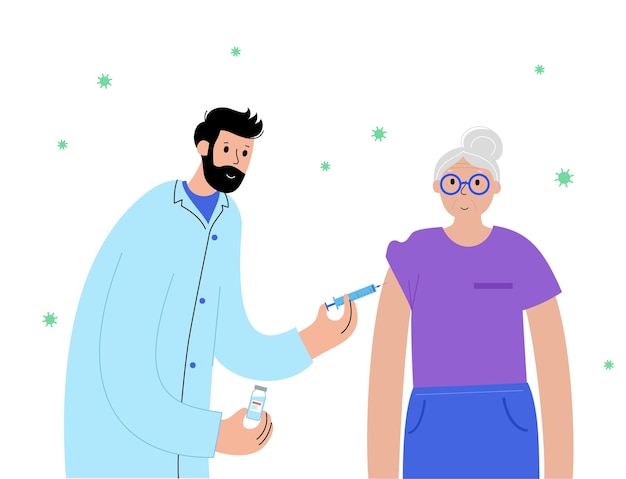 global vaccination concept